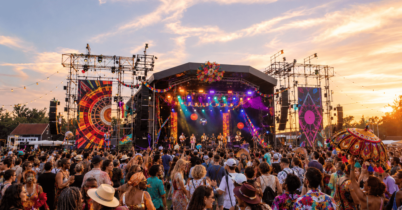 Fiesta Futura is a free festival in Rotterdam’s Zuiderpark, with global party sounds. Fiesta Futura turns the park into what organisers call a space for dancing, meeting and discovery, with brass, Balkan music, cumbia, electro and other party sounds from different parts of the world. 